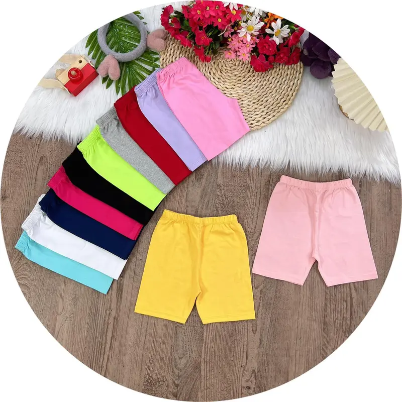 [VẢI XUẤT XỊN 9-55kg] QUẦN LEGGING ĐÙI QUẦN ĐÙI TRƠN THUN COTTON 4 CHIỀU CHO BÉ TRAI GÁI 8