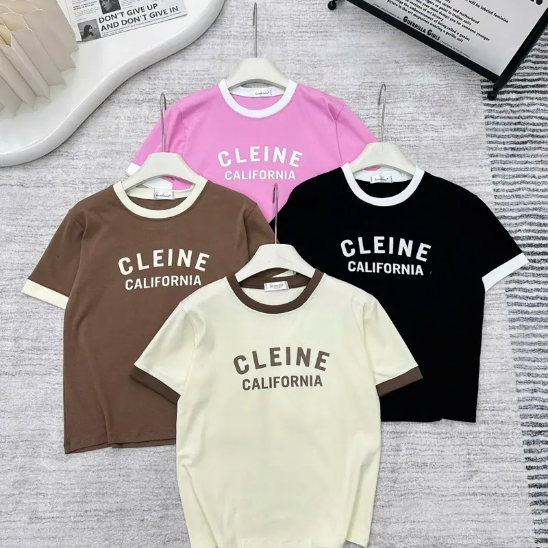 Áo cộc tay,in chữ xinh sắn.áo có bo cổ ,bo tay thể thao