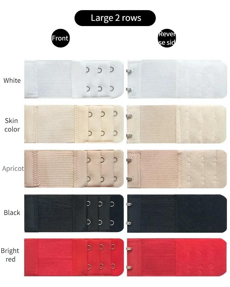 Product Introduction of 5pcs Adjustable Elastic Bra Extenders Straps for Women Belt Buckle Nylon Bra Extension Strap Hooks Clip Underwear Accessories 5