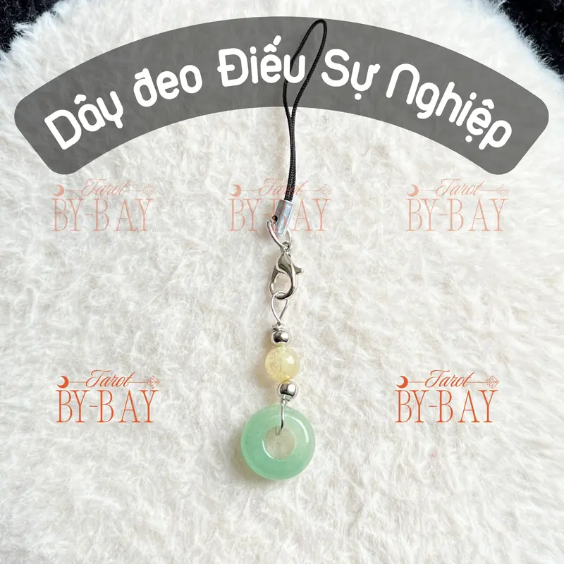 Dây đeo điện thoại may mắn Đồng Điều mix Hạt Năng Lượng - Chibaytarot 1