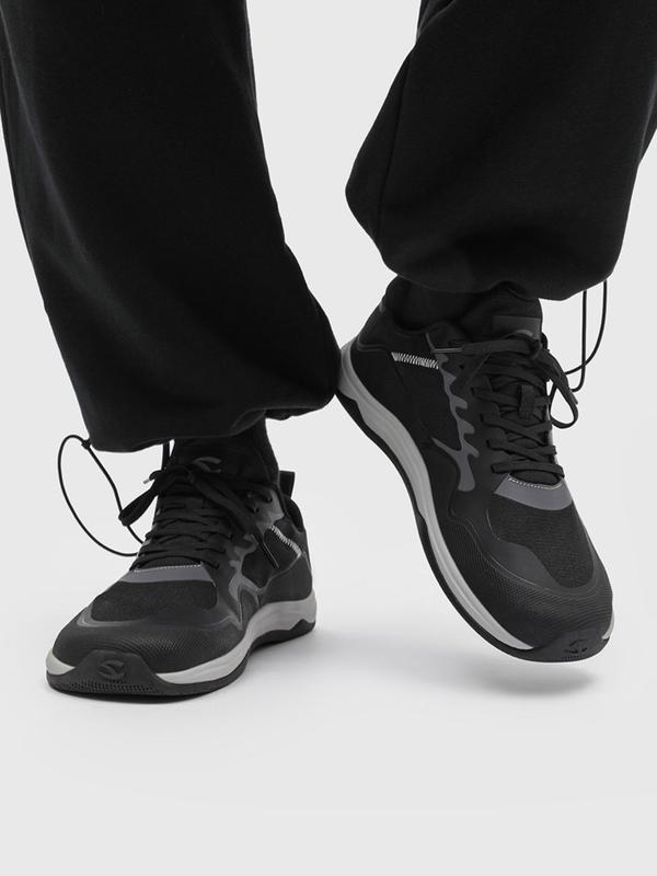 HOBIBEAR Men's shoes, sports shoes, low cut men's single shoes, outdoor wide toe walking shoes, trendy running shoes 8