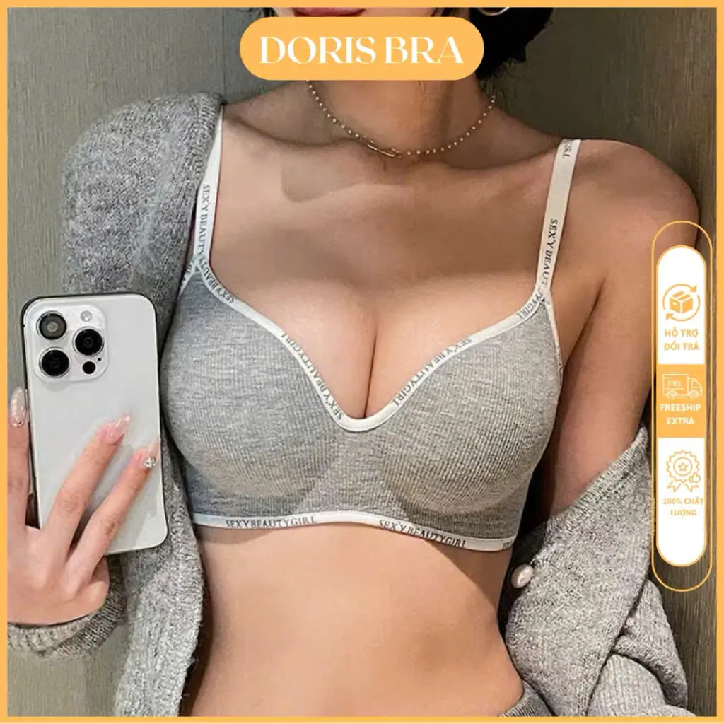 [Mua 2 Tặng quà - Tăng size]Áo lót nữ DORIS, áo lót AL520 nâng ngực đầy đặn 5cm chất su non mềm mịn không gọng cao cấp