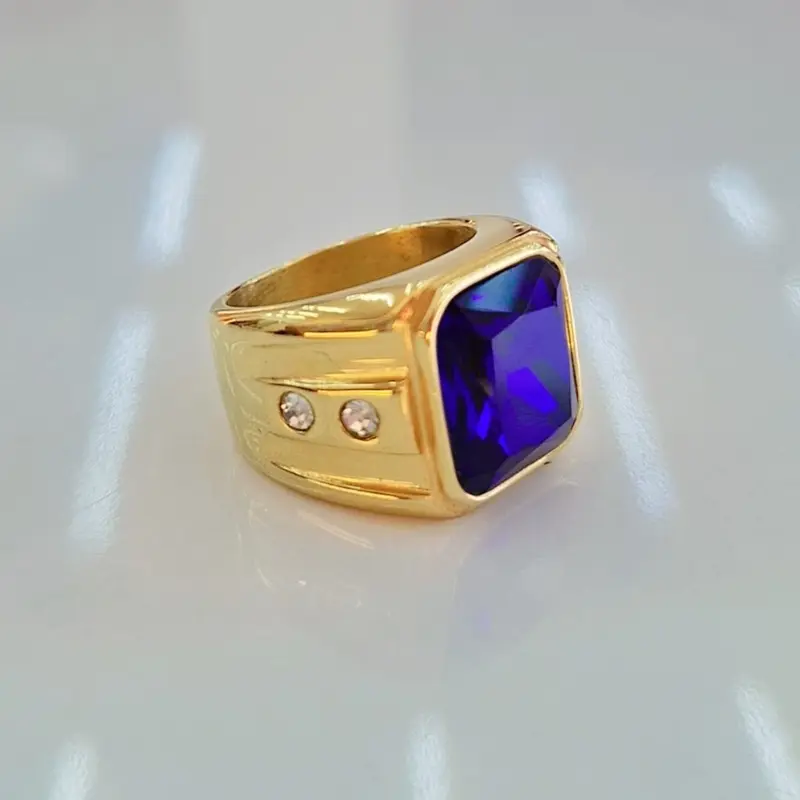 CINCIN PRIA 05 BATU TITANIUM 2 PRMATA RING GOLD Laki-laki 4