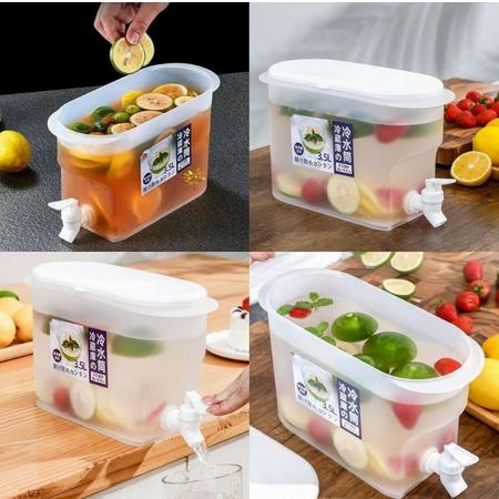 Product Introduction of JOIN Dispenser Tempat Air Minum 3.5L/ Dispenser Jus Box Kontainer Masuk Kulkas / Dispenser Infused Water 18