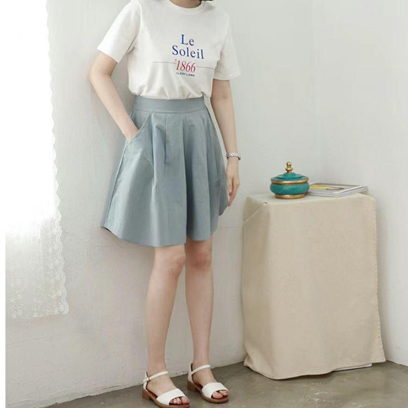 Product Introduction of Summer Korean style ice silk shorts women plump girls Super plus size high waist wide leg pants loose casual fifth pants 100.00kg Tide plus size extra large size oversize fat big size women shorts 21
