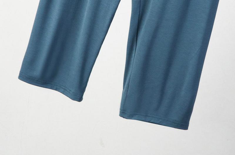 Product Introduction of Women's summer cropped pants modal thin home cotton plus large size high waist slim pajamas Loungewear Nightwear Womenswear Lingerie Homewear Pjs Trouser Basic Minimalist 6