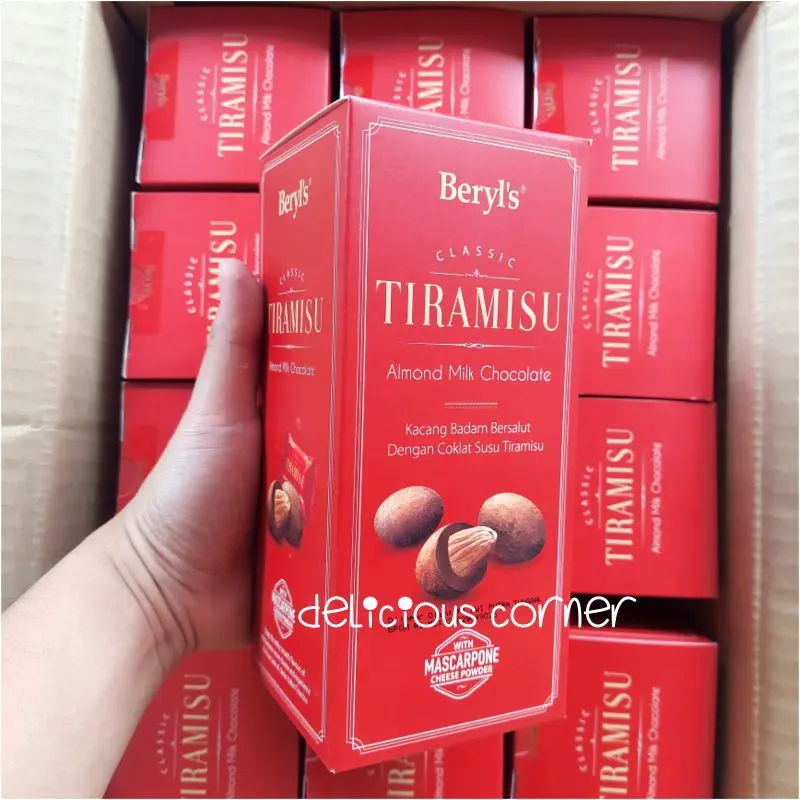 Chocolate Beryl's Tiramisu socola đắng nguyên chất hạnh nhân phô mai mascarpone Snack Sô Cô La Ăn Vặt Thức Ăn Food Dâu 2