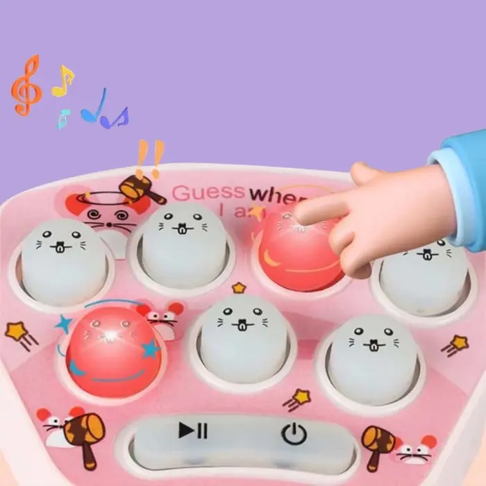 Mainan Gantungan Kunci Anak Game Pop it elektrik mini pop push Games Fidget Bubble Console Children's Puzzle Pocket Whack-a-Mole Mini Decompression Game Console School Bag Pendant Toy 7