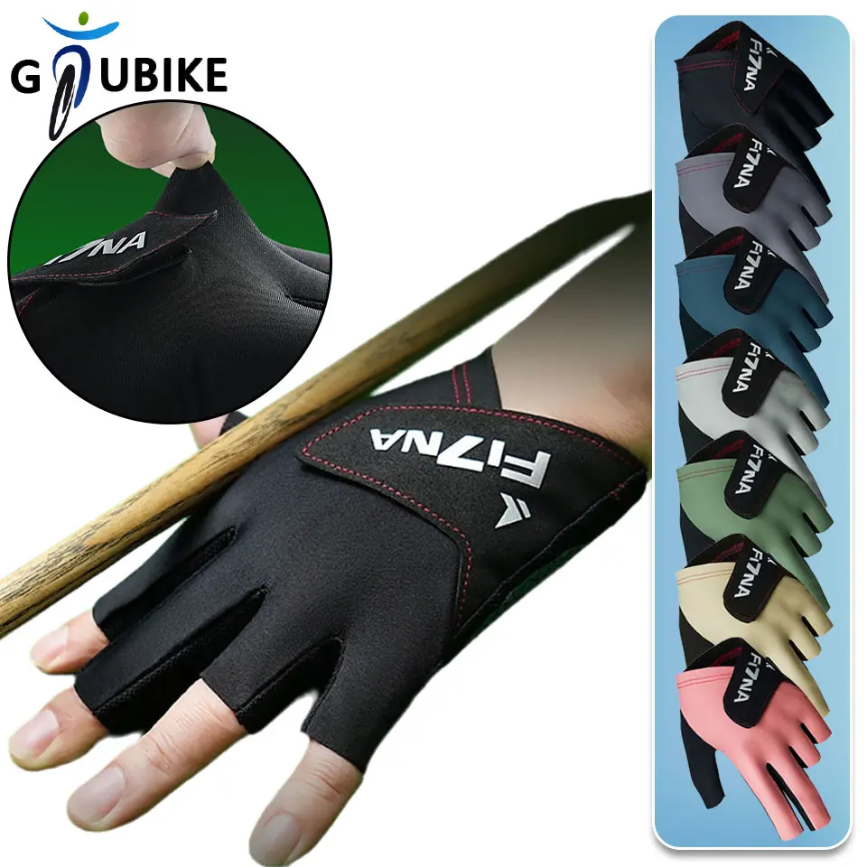 Găng Tay Bi-a Thể Thao Chuyên Nghiệp, GTUBIKE, 1 Mảnh Trái, Lòng Bàn Tay Đàn Hồi, Chất Liệu Silicon, Chống Trượt