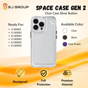 SPACE Clear Case GEN 2 Acrylic Phone Military Shockproof Transparant Full Cover X 11 12 13 14 PRO MAX hardcase Casing Softcase