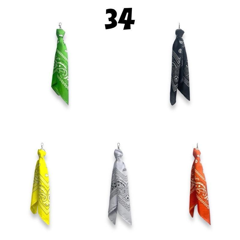 Chain khăn bandana cài sẵn chất liệu cotton vuông 55x55cm nhiều màu , phụ kiện hiphop cài quần dành cho nam nữ | BATUW