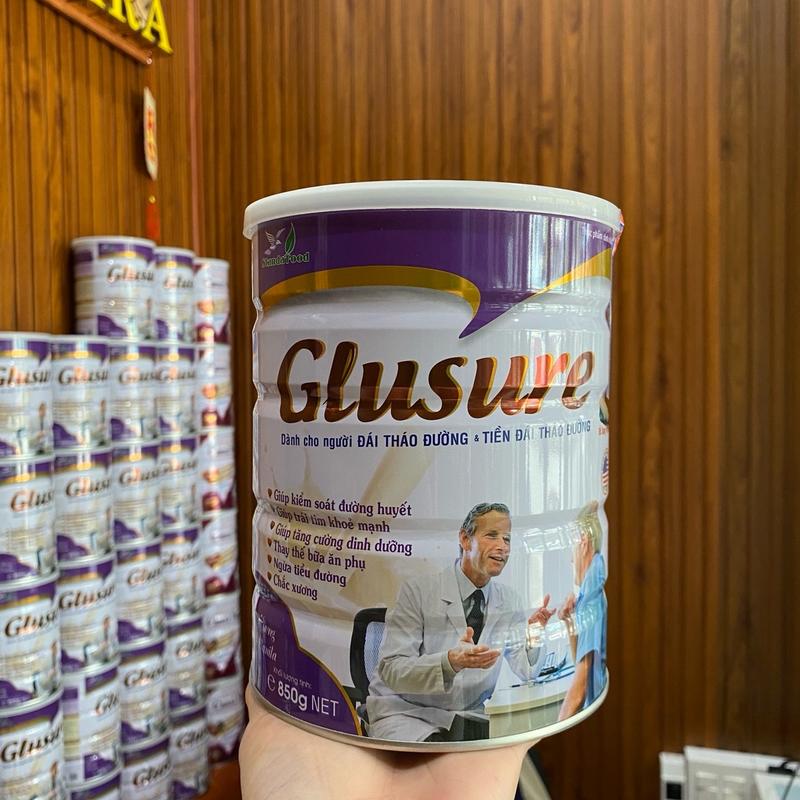   CHÍNH HÃNG  Sữa Cho Người Tiểu Đường GLUSURE 850g yensao 