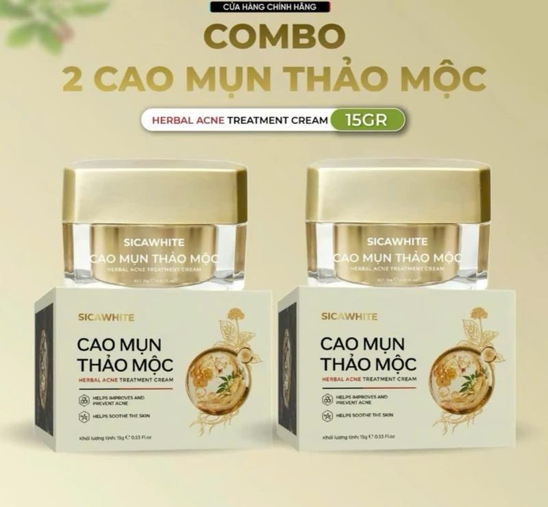 Bộ 2 Hộp Cao Mụn Thảo Mộc - Skincare Chăm Sóc Da