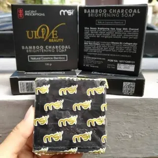 Bisa Cod Bayar ditempat sabun ulive paket 3 in 1 sabun bambo charcoal menghilangkan flek hitam sabun cuci muka 3