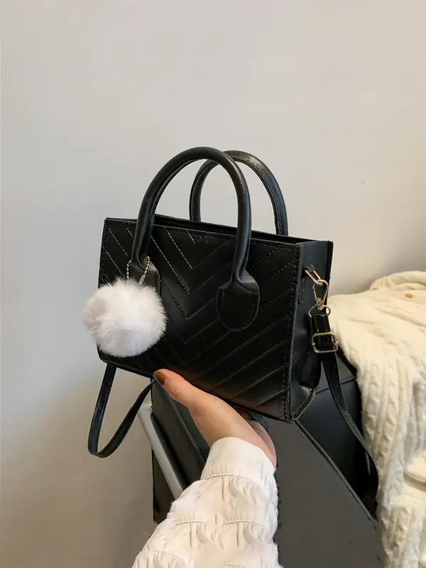 Trendy Minimalist Zipper Small Compact Square Bag, Personalized Luxury Handbag, Elegant Pu Leather Shoulder Crossbody Bag for Daily Use As Birthday Gift for Friend, Gift for Mom Mother's Day Gift, Purse Women, Sling Purse 2