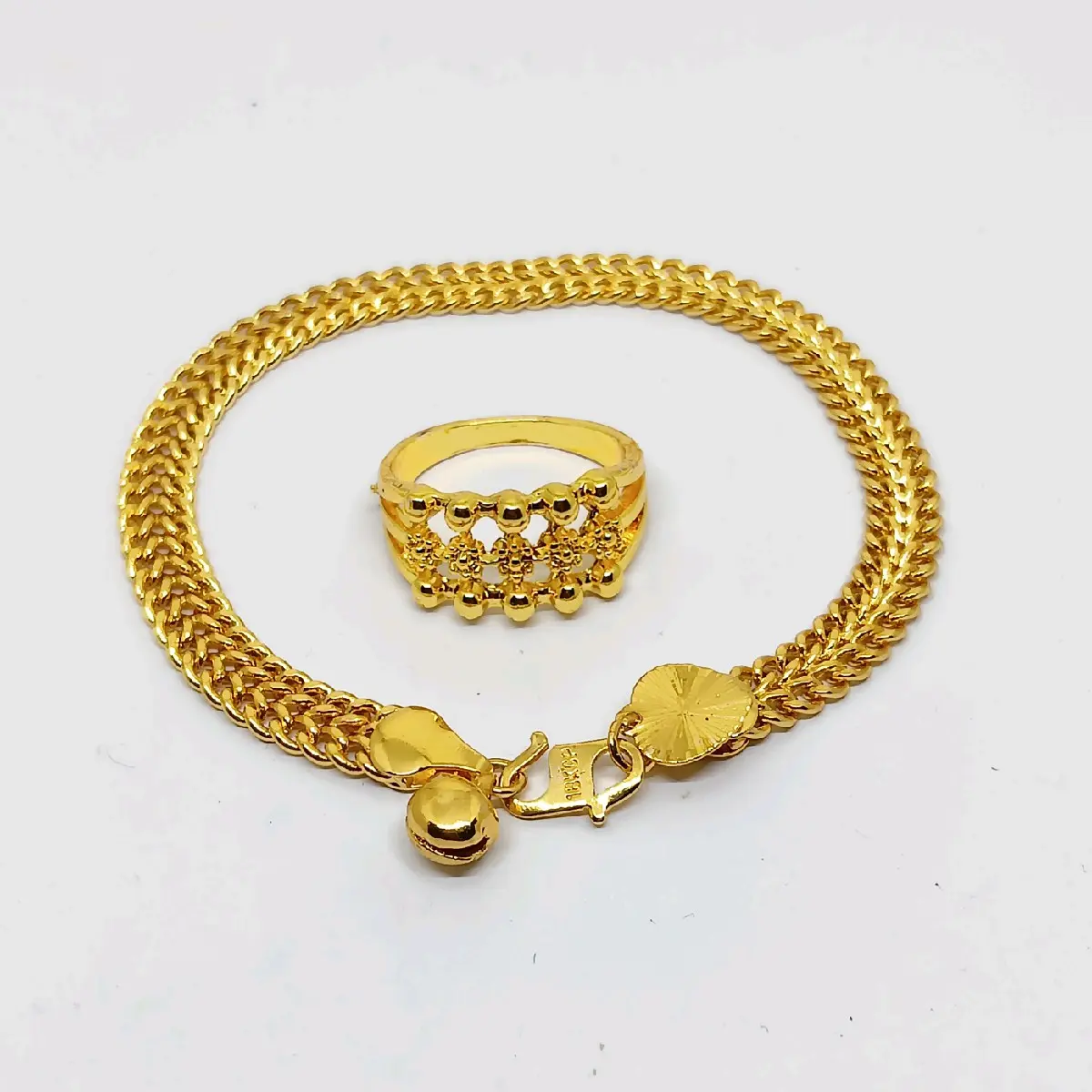Gelang tikar free cincin terbuat dari koin asli anti luntur anti karat
