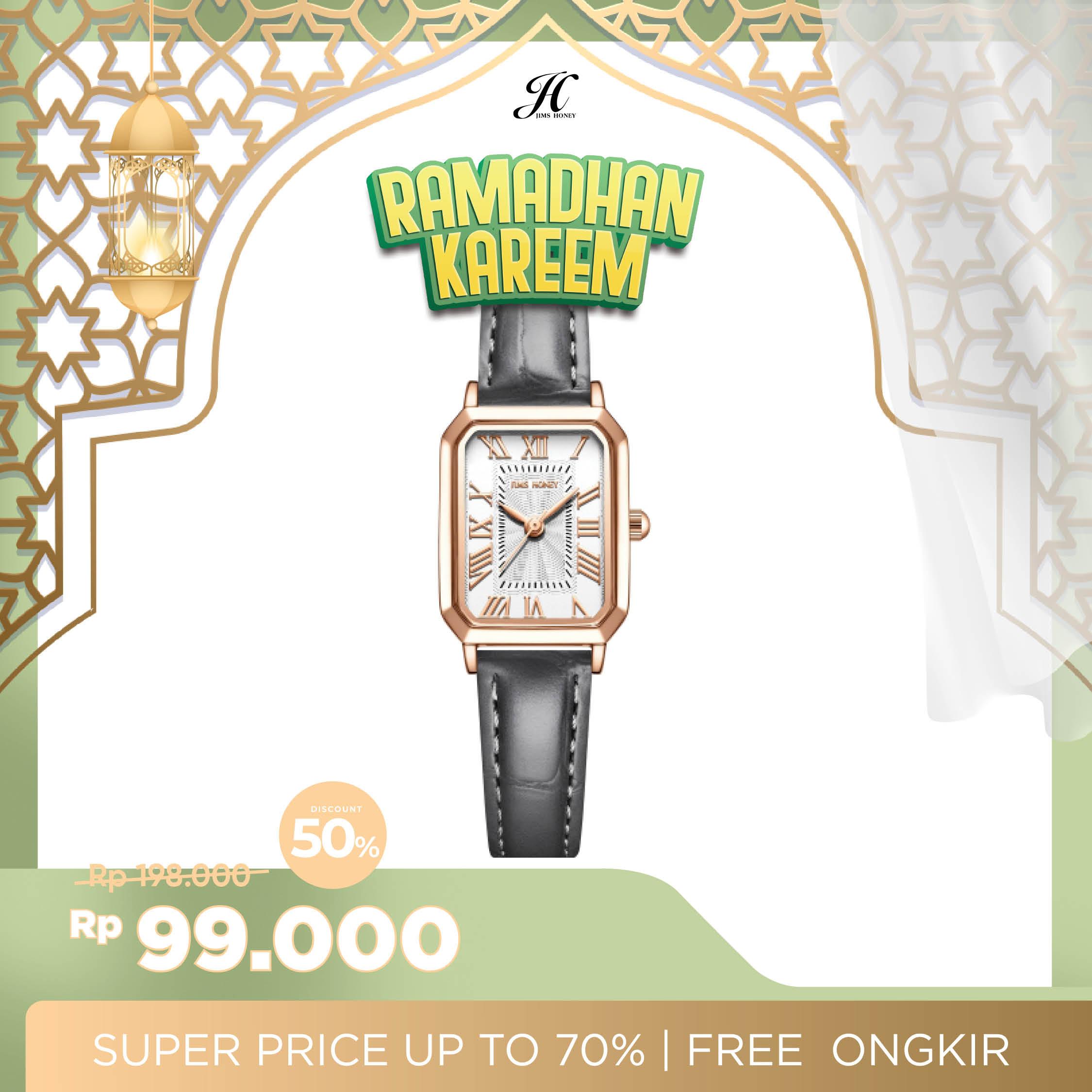 JIMS HONEY JAM TANGAN WANITA JHW 18 (FREE BOX + BATERAI)