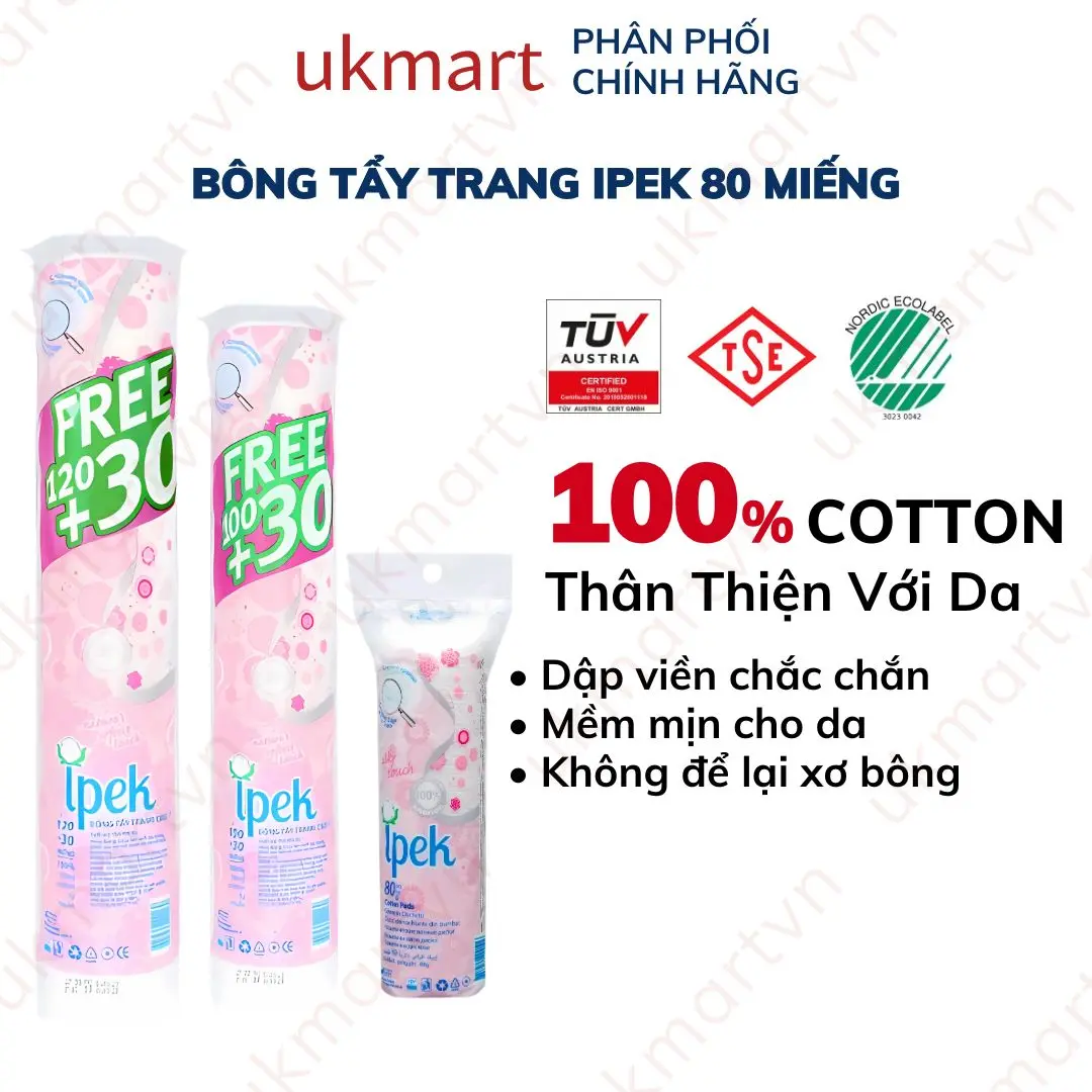 Bông Tẩy Trang Cotton IPEK Thổ Nhĩ Kỳ