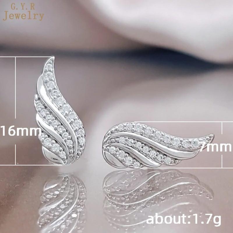 Product Introduction of Đinh Tán Tai Cánh Thiên Thần Moissanite, Thiết Kế Tinh Tế Dát Siêu Nhỏ Giấy Chứng Nhận GRA Miễn Phí 41
