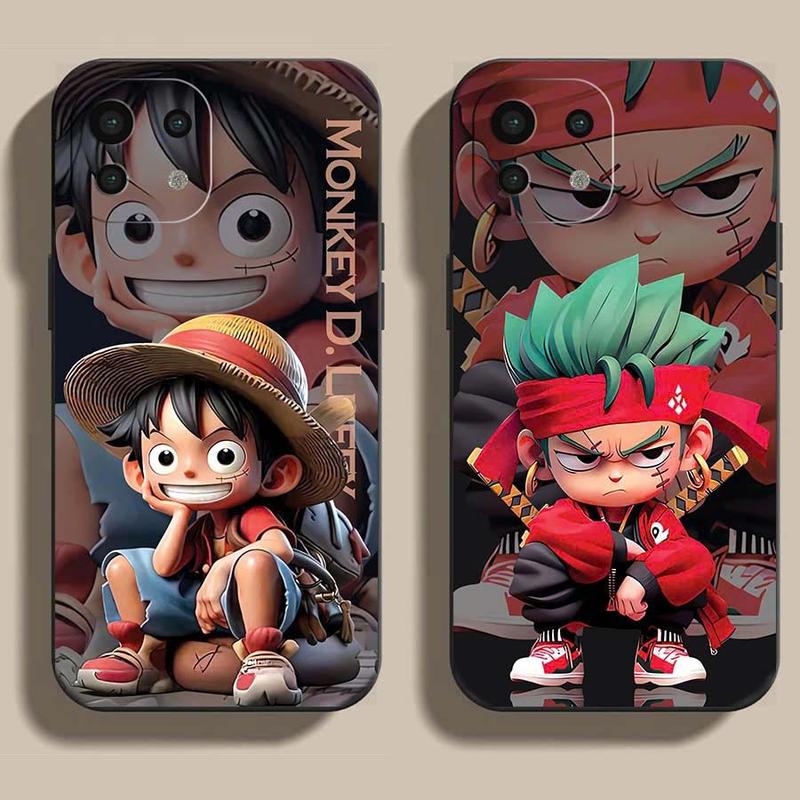 Ốp Lưng Dành Cho Xiaomi Mi 11 Lite, Mi 11 Lite 5G NE, Mi 11 Lite 5G cạnh viền vuông, có bảo vệ camera in hình ONE PIECE, GOKU