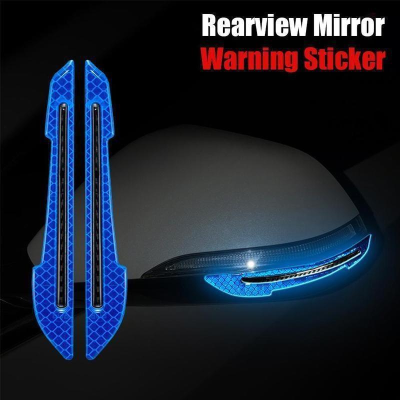 Product Introduction of 2pcs/set Car Rearview Mirror Reflective Sticker Safety Warning Reflective Sticker Car Rearview Mirror Decorative Strip 19
