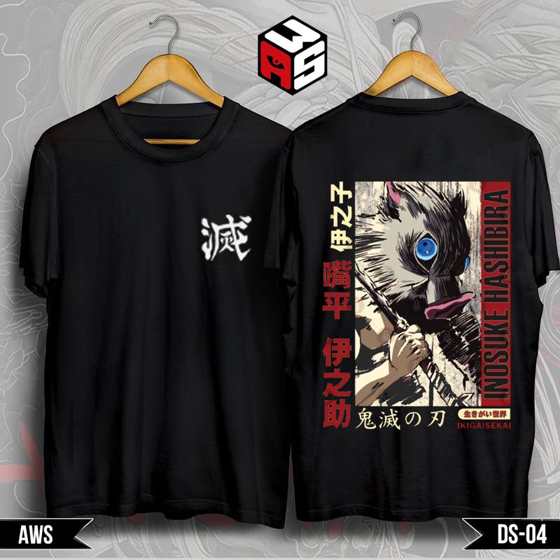 Bộ sưu tập áo thun Demon Slayer, áo thun Kimetsu no yaiba mẫu mới chất liệu cotton 4 chiều cao cấp 4