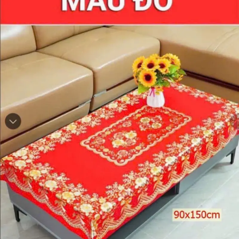 Khăn trải bàn phòng khách phòng ăn sang trọng .khích thước 90cm *150cm 5