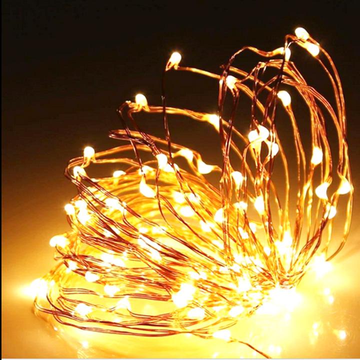 Dây đèn led nháy, dây đèn led đom đóm - chạy pin fairylight - trang trí decor=> led