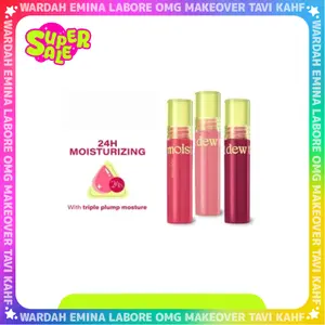 Wardah Moist Dew Tint 3 g - Liptint yang Mengadung Oatmilk dan Pentavitin - Ombre Tint - Bibir Lembab Glossy - Coverage Tinggi dan Tahan Seharian Hingga 24 Jam - Cocok Untuk Semua Warna dan Undertone Kulit | Wardah Super Sale