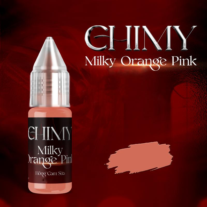 Chimy mực viết bút máy học sinh màu hồng cam sữa - chai 7ml 12ml