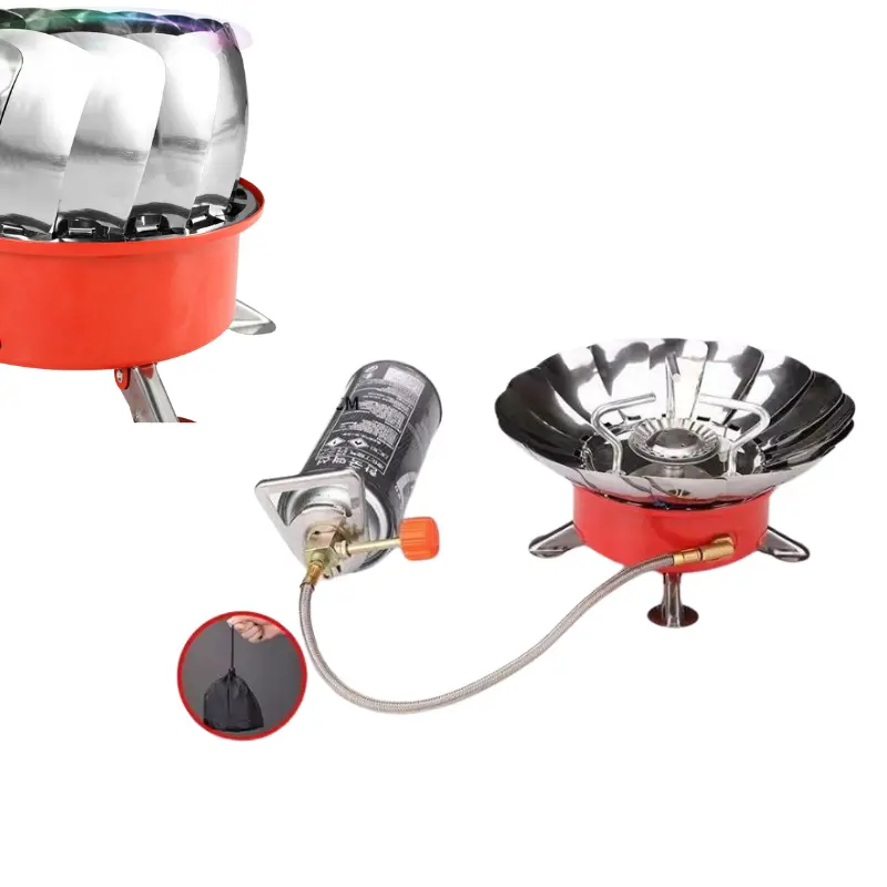 Bếp Gas Mini Chống Gió Có Dây, Chống Cháy Nổ - Gấp Gọn Tiện Dụng Mang Đi Dã Ngoại, Du Lịch 2