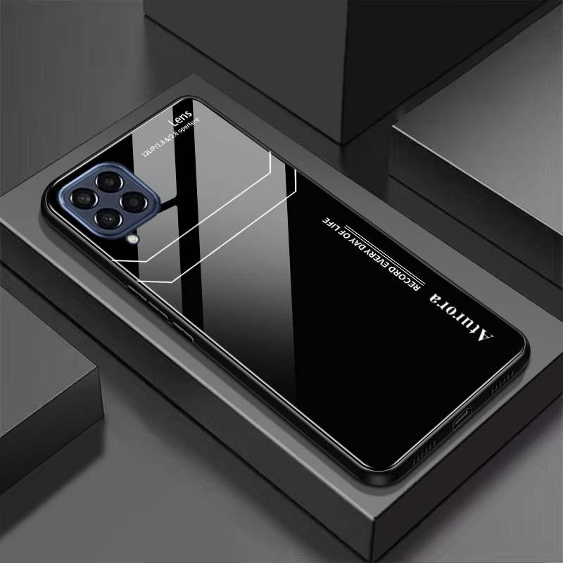 Ốp Lưng KÍNH 3D Cho SAMSUNG M33 M53 Mặt Lưng Kính Cường Lực Sáng Bóng