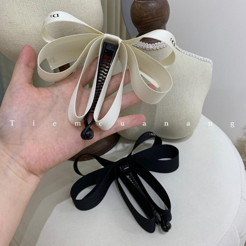 Kẹp dọc cao cấp nơ size 10cm làm phồng tóc