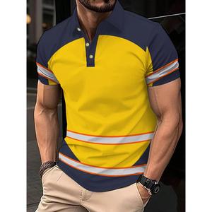 ผู้รับผิดชอบด้านความปลอดภัยในไซต์ก่อสร้าง เสื้อโปโลแขนสั้นพิมพ์ลายเต็มตัวสำหรับผู้ชาย เสื้อทำงานสบายๆ น้ำหนักเบา ระบายอากาศได้ดี ผ้าโพลีเอสเตอร์