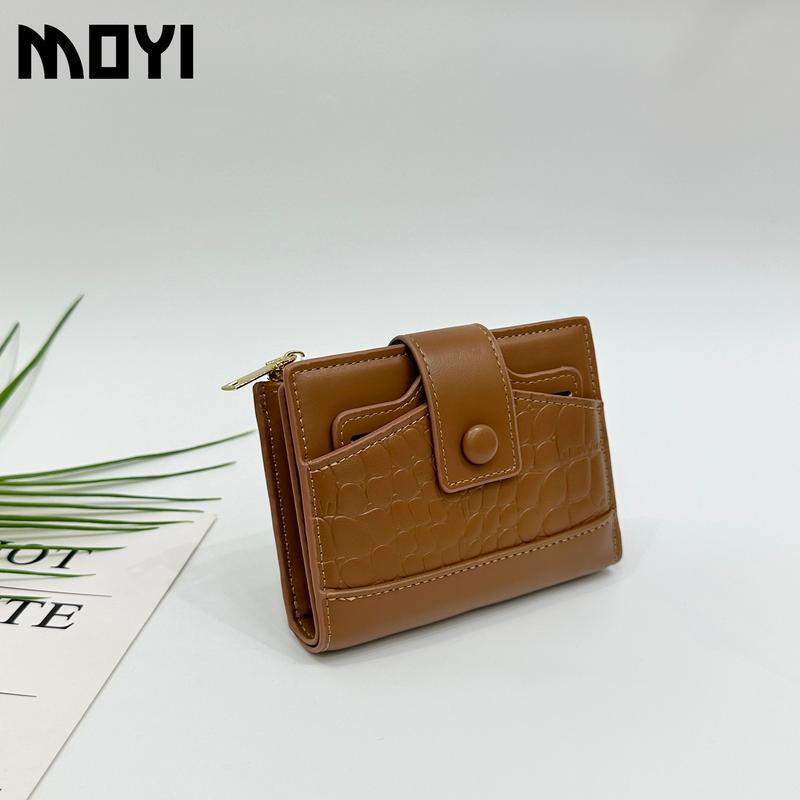 Product Introduction of MOYI Snap Button Multi-Card Slot Bifold Wallet 9