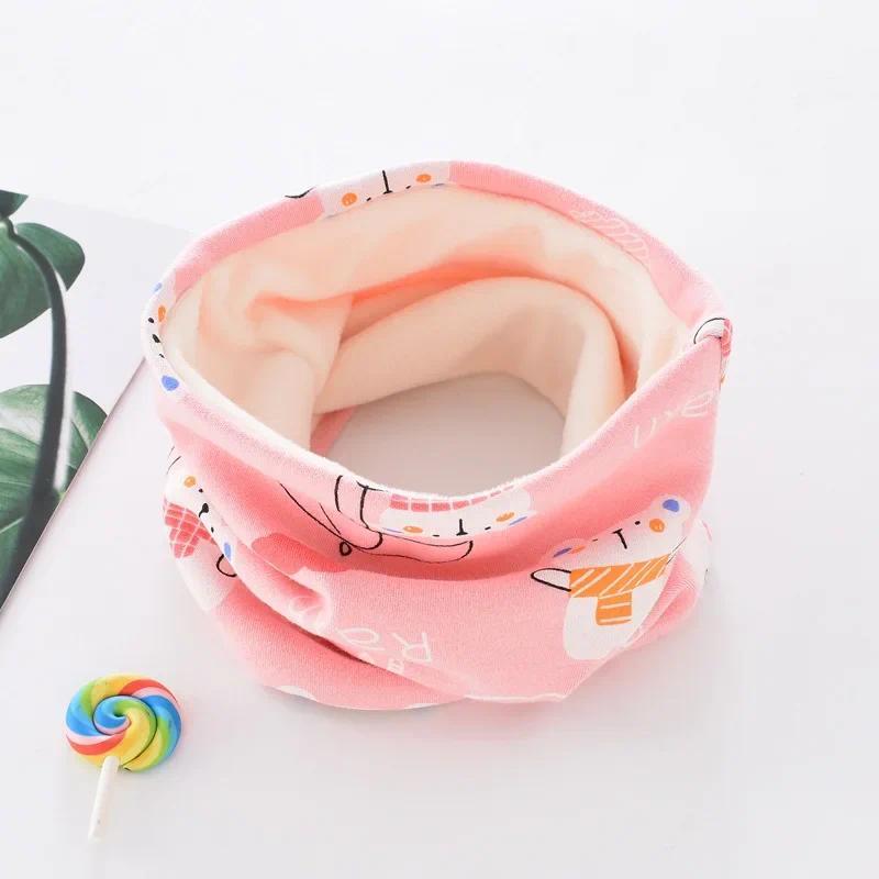 Product Introduction of Kids Winter Scarf Thickened Neckerchief For Boys Girls Neck Warmer Cute Baby Cartoon Scarf Soft Neck Collar Children's Scarves 8