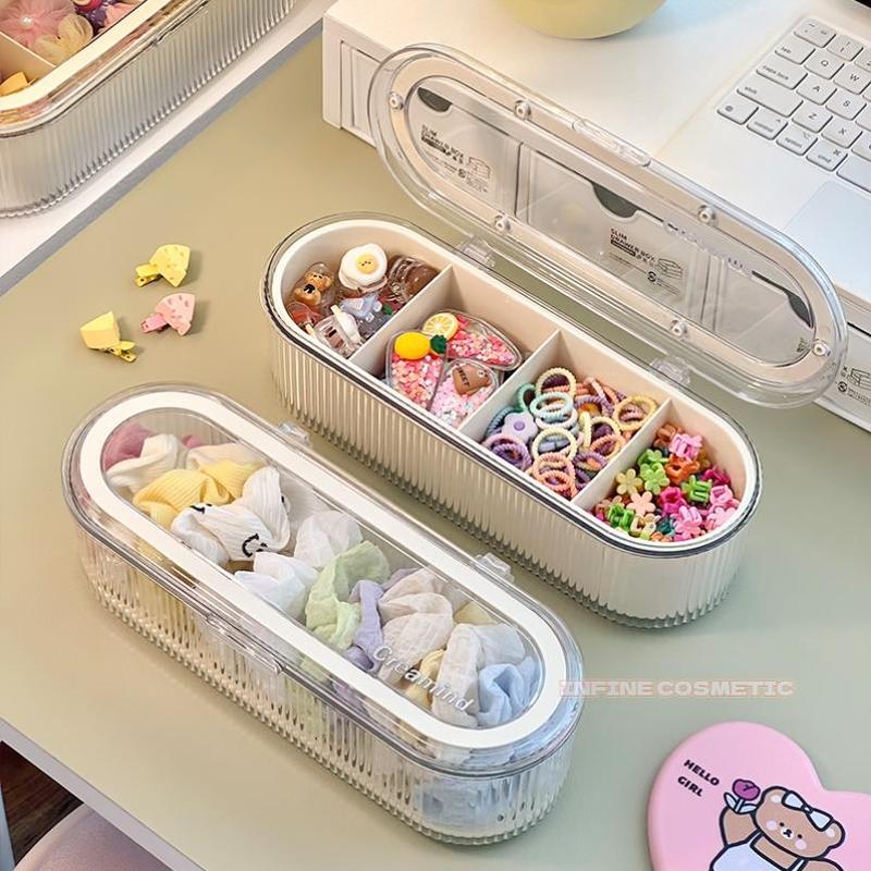 Hair Clip Brooch Storage Box Organizer Jewelry Transparent Hair ...