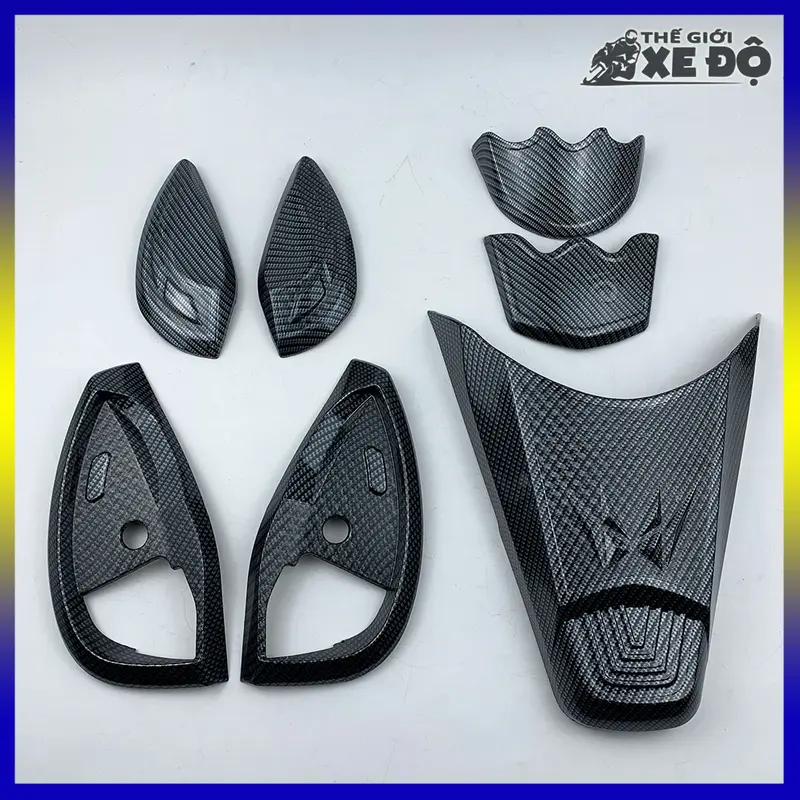 Phụ kiện trang trí ốp carbon Sh mode 2020 - 2021 - 2022 - 2023 - 2024, đồ chơi ốp cacbon xe Sh mode 2