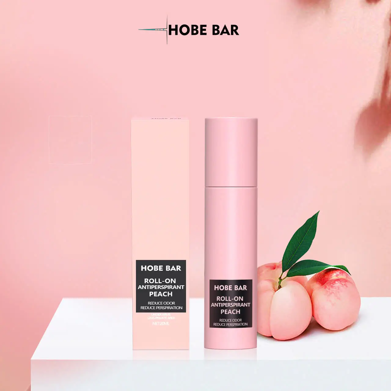 Lăn Khử Mùi Hobe Bar Hương Sâm Panh Đào Trắng Dành Cho Cả Nam Và Nữ (20Ml)