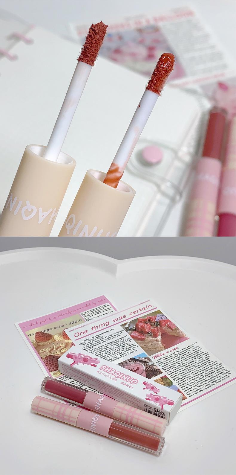 Product Introduction of Son Bóng Hai Đầu, Shaqinuo Youth Time, Lớp Hoàn Thiện Lì Dưỡng Ẩm, Môi Nước, Son Môi Làm Trắng, Không Dễ Dán, Thích Hợp Cho Bùn Môi Women Nữ Cosmetic Trang Điểm Mỹ Phẩm 13