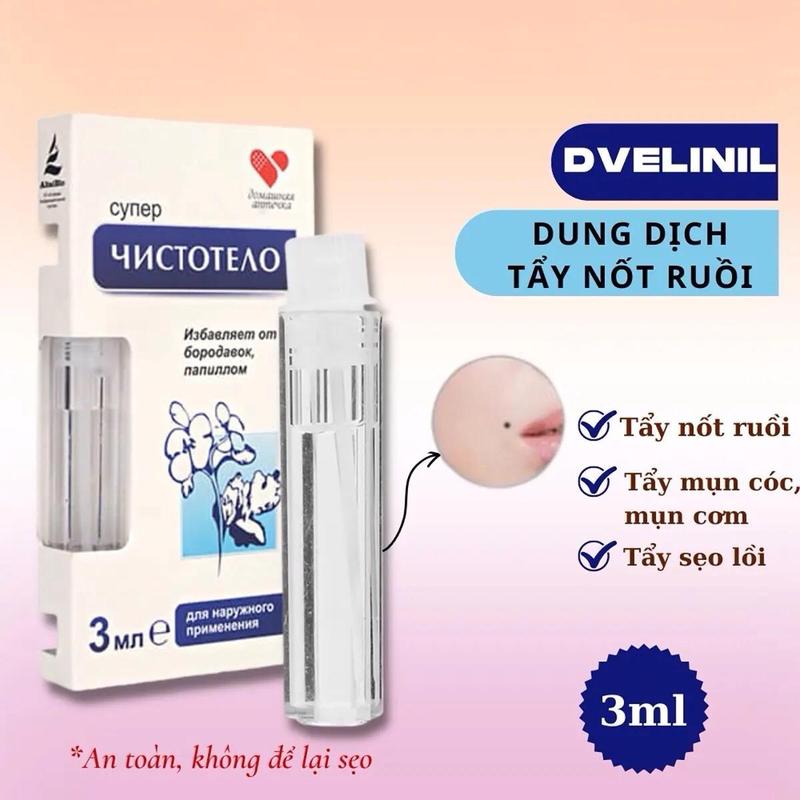 Product Introduction of Gel tẩy nốt ruồi Dvelinil của Nga 3ml Skincare 12