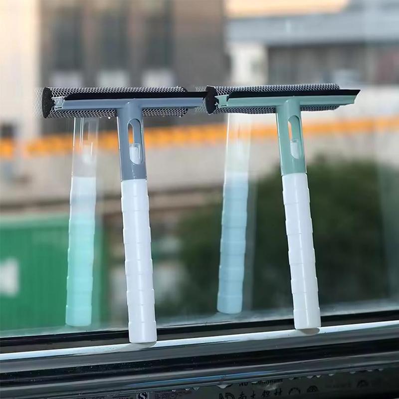 Product Introduction of Bàn Chải Làm Sạch Cửa Sổ, Gạt Nước Kính 3 Trong 1, Cho Phòng Tắm, Gương Và Cửa Sổ, Có Bình Xịt, Hai Mặt, R6Z7 41