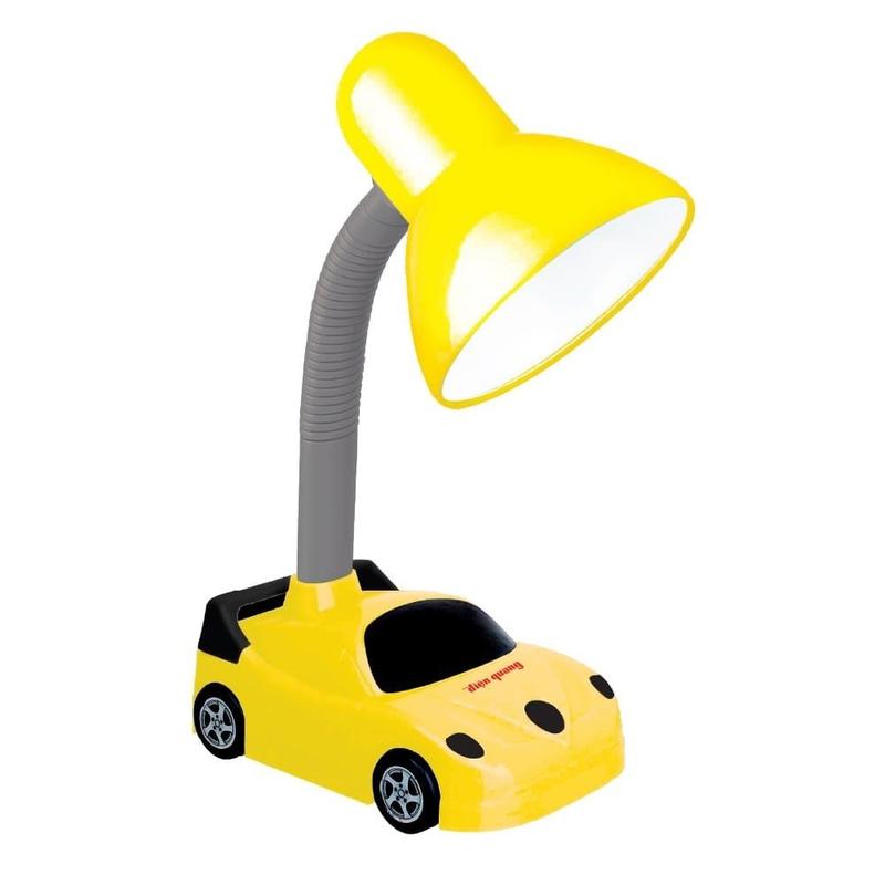  Đèn bàn học chống cận Điện Quang ĐQ DKL05  Cắm điện trực tiếp kiểu xe hơi màu vàng đen  denthong minh den hoc ngủ đèn  học thanh ánh đèn  học old lamp monqiqi edison hỗ cây đènhoc để đọc 