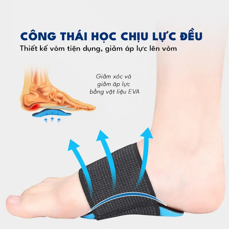 Đệm vòm lòng bàn chân phẳng, hỗ trợ vòm cho bàn chân bẹt, miếng lót chỉnh hình 487 3