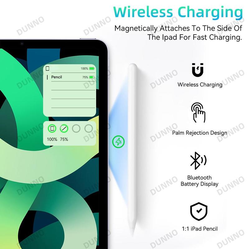Product Introduction of For Apple Pencil With Palm Rejection / Wireless Magnetic Charging Stylus For Pro 11 12.9 Air 4 5 Mini 6 iPad Pencil Accessories 9