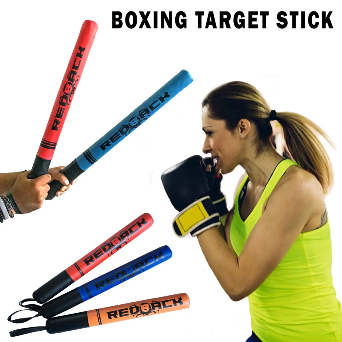 Target Boxing Foam Training Stick Redback Tongkat Busa Latihan Beladiri