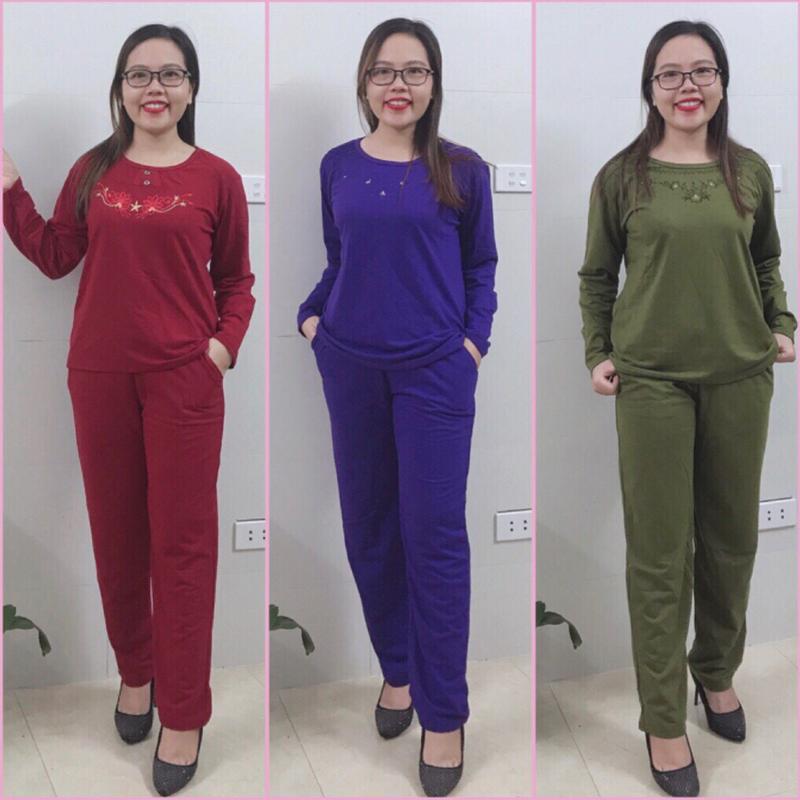  Bộ Nỉ Da Cá Trung Niên THu Đông dành cho mẹ cho bà Nữ Women 