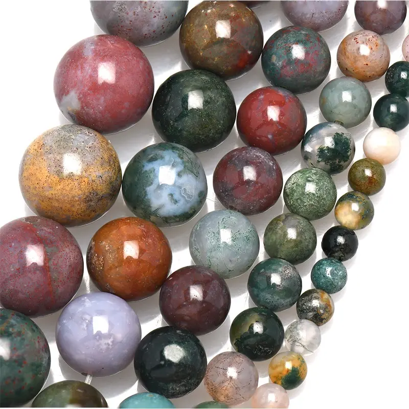 [6PCS] Butir Batu Asli Indian Agate | Kode : BT-25 1