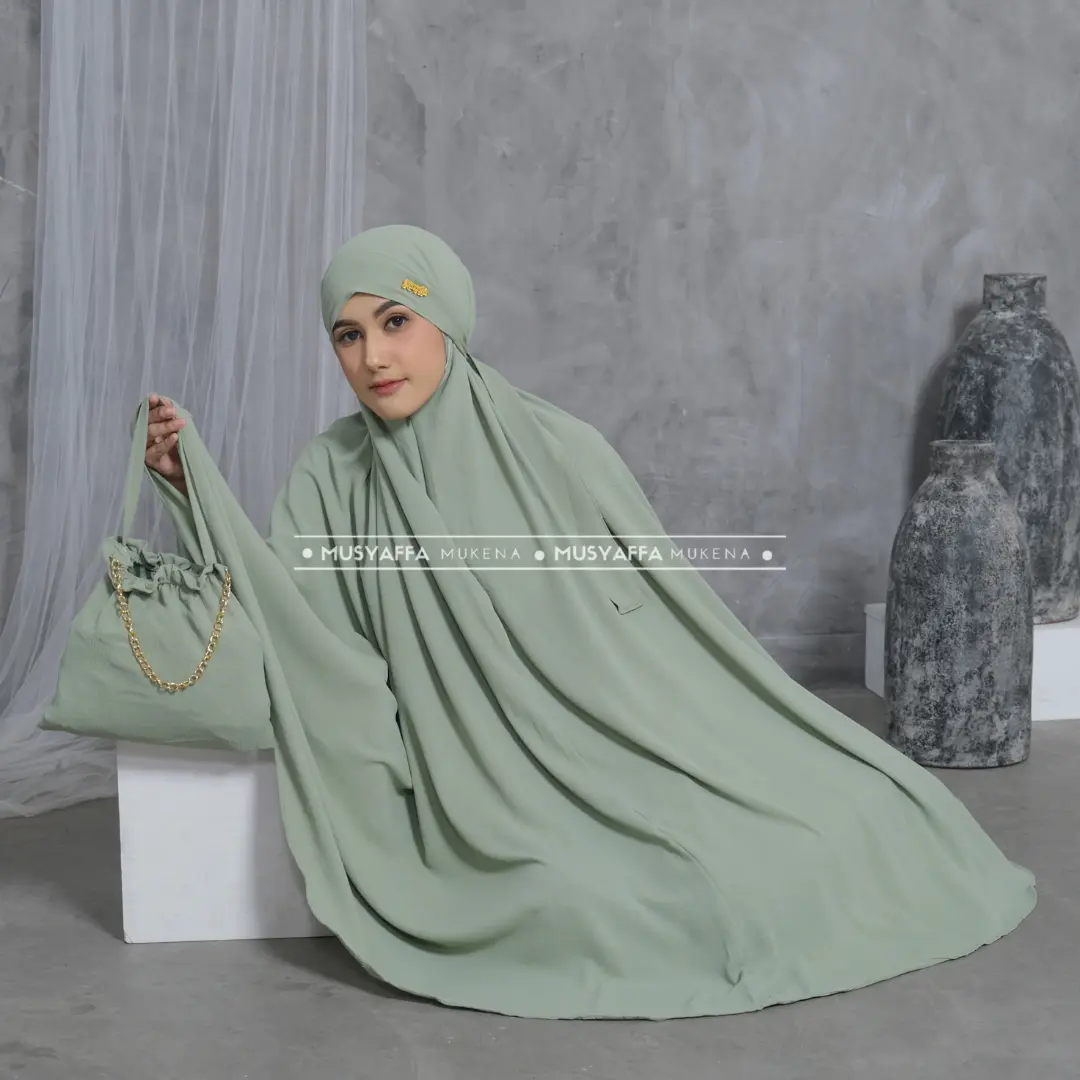 MUSYAFFA - Mukena Dewasa Crinkle 3in1 Arabella muslim airflow Travel Mukenah