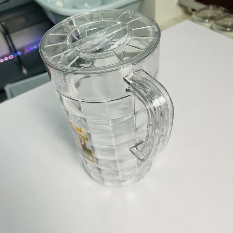 Ca 2 lít đựng nước, Ca kính Việt Nhật (6056), Bình đựng nước chịu nhiệt cao trong suôt có quai cầm ca  nuoc 3